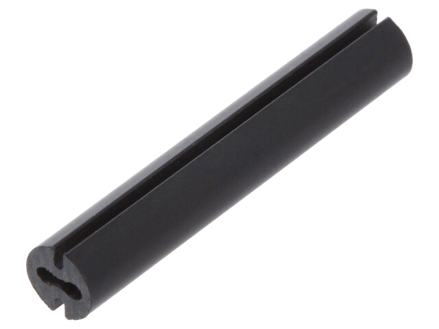Afstandbus; LED; Øext: 4,8mm; ØLED: 3mm; L: 28mm; zwart; UL94V-0 Afstandbus; LED; Øext: 4,8mm; ØLED: 3mm; L: 28mm; zwart; UL94V-0